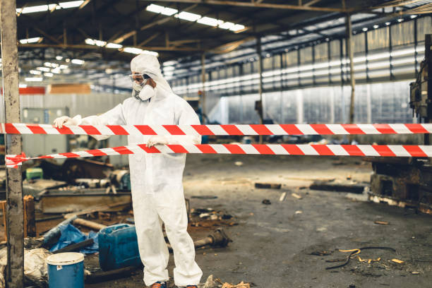 Professional Biohazard technician working in Dardanelle, AR